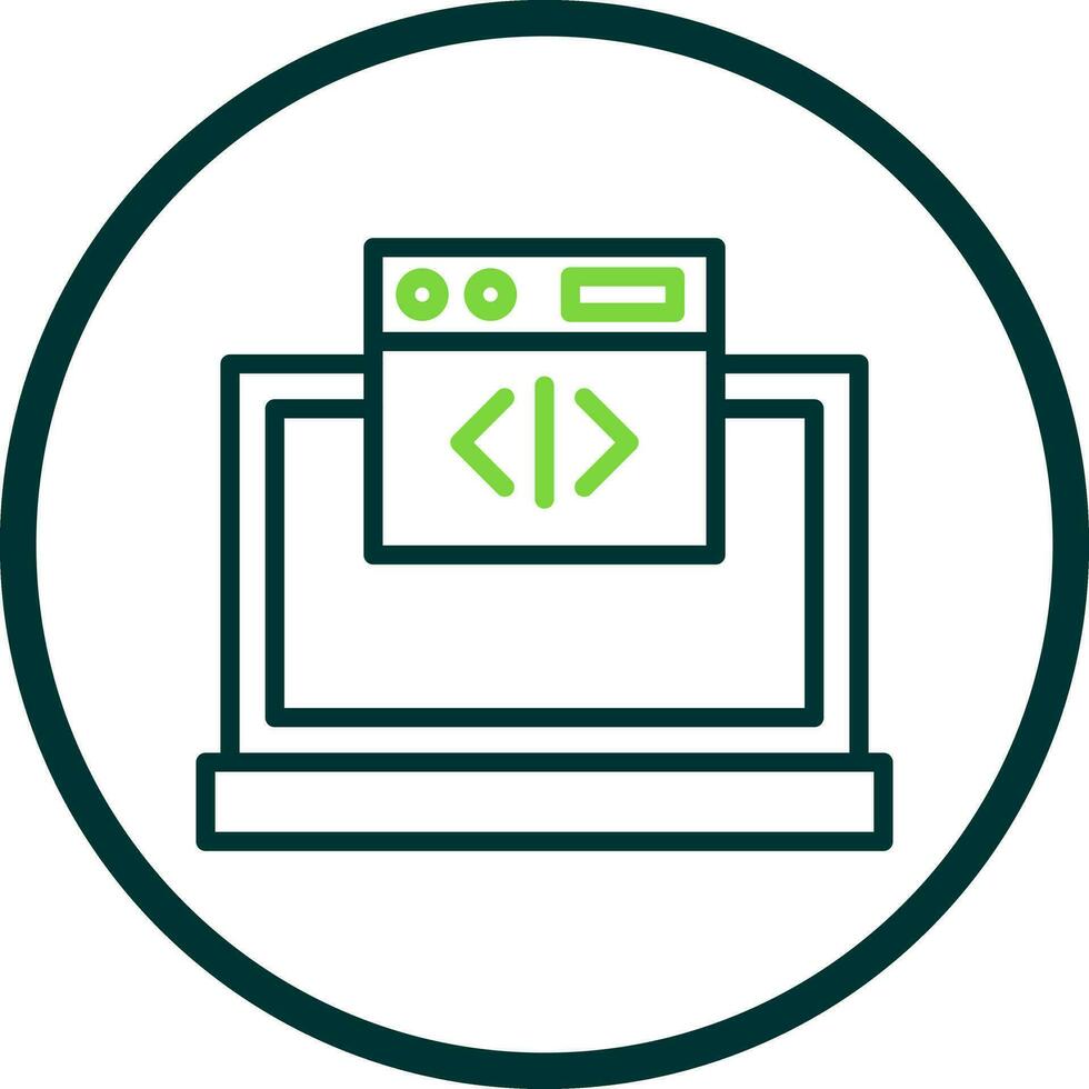 Web coding Vector Icon Design