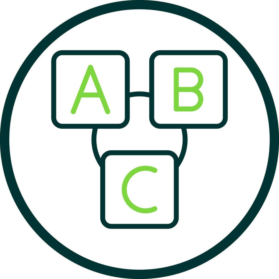 Abc block Vector Icon Design
