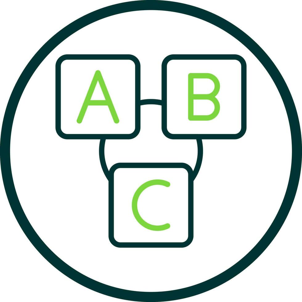 Abc block Vector Icon Design