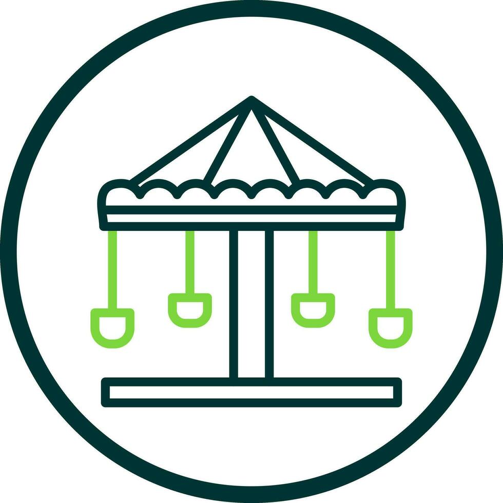 Merry go round Vector Icon Design