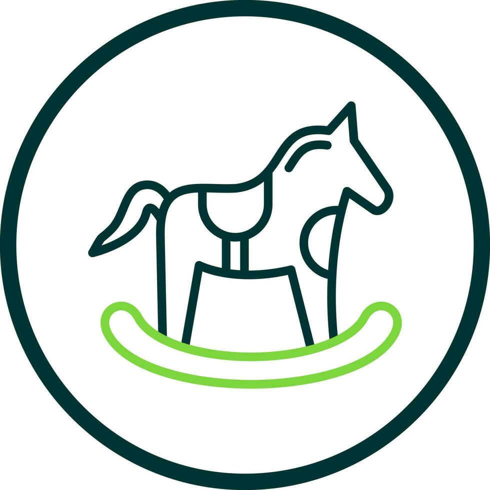 caballo juguete vector icono diseño