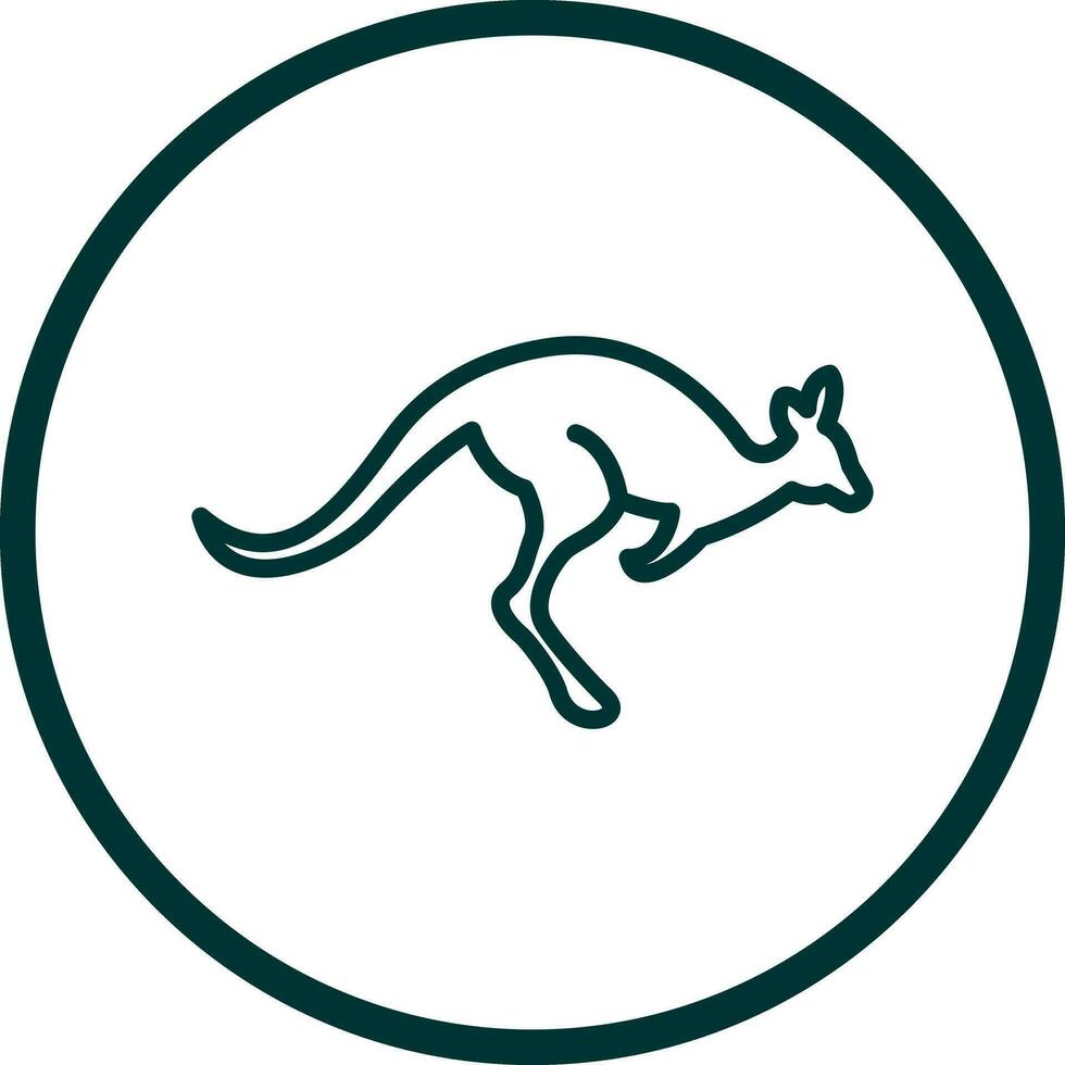 Kangaroo Vector Icon Design