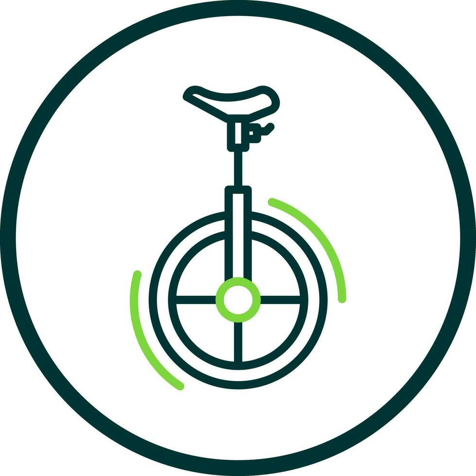 Unicycle Vector Icon Design