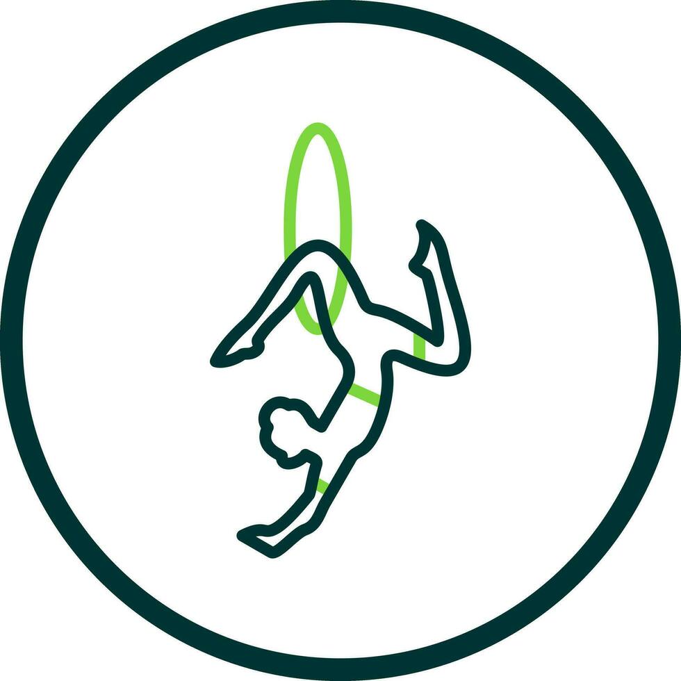 Trapeze artist Vector Icon Design