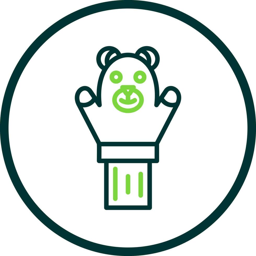 Hand puppet Vector Icon Design