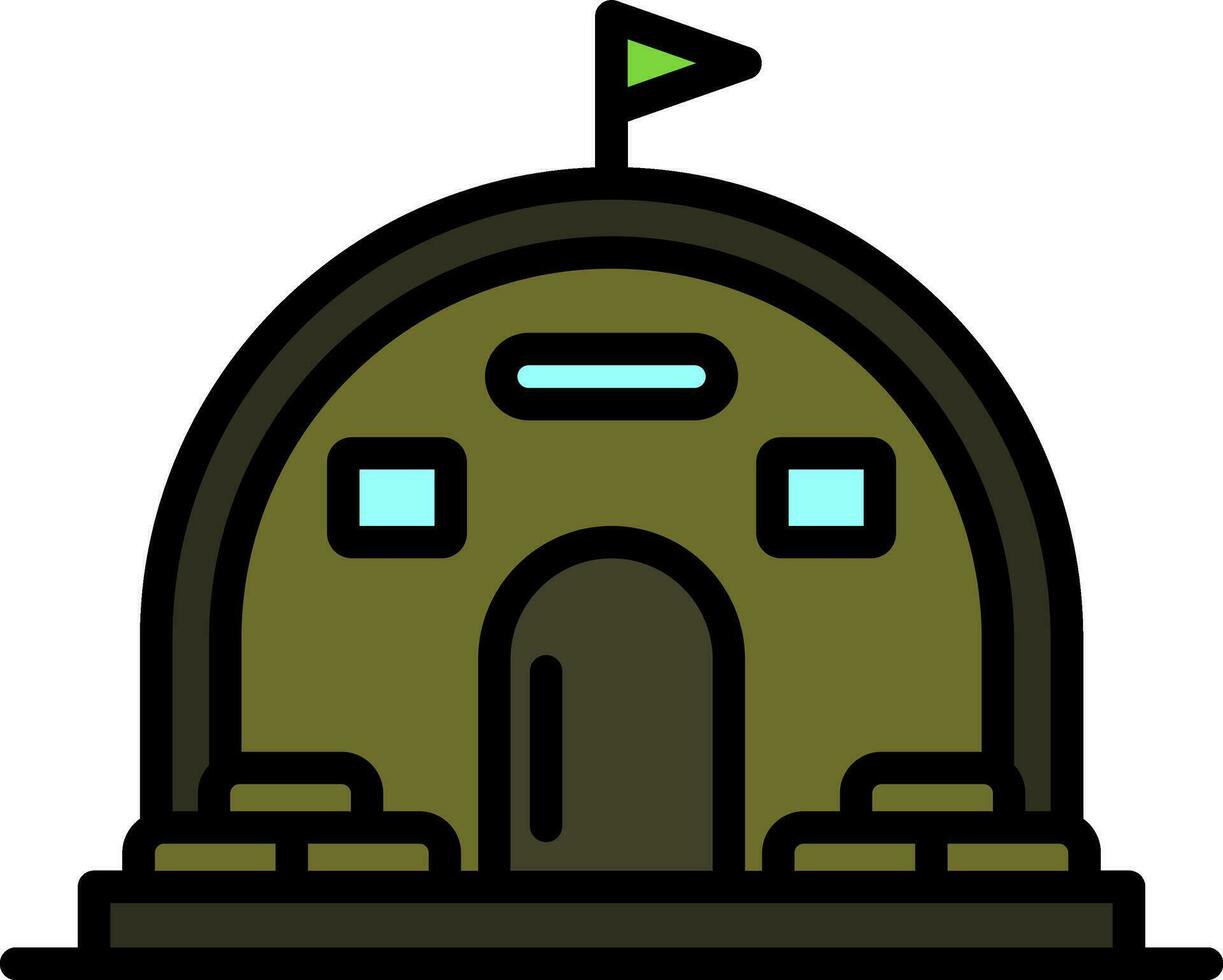 Bunker Vector Icon Design