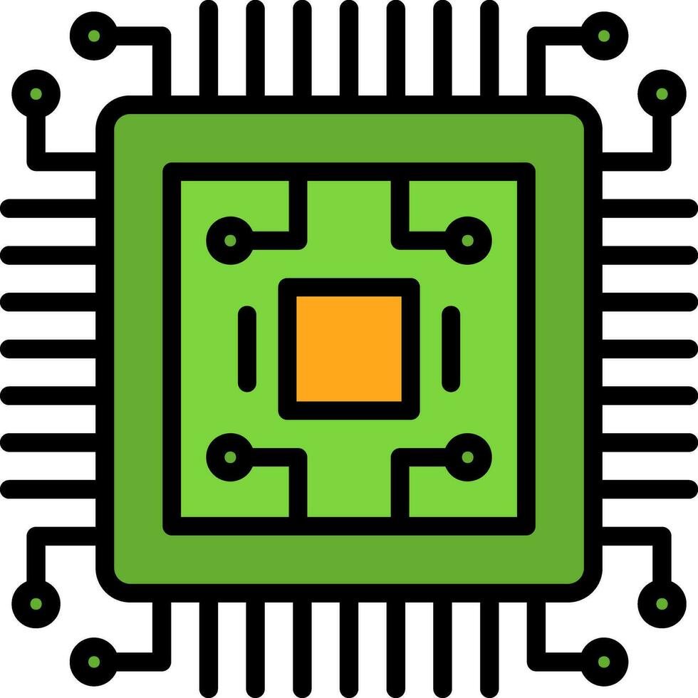 diseño de icono de vector de chip