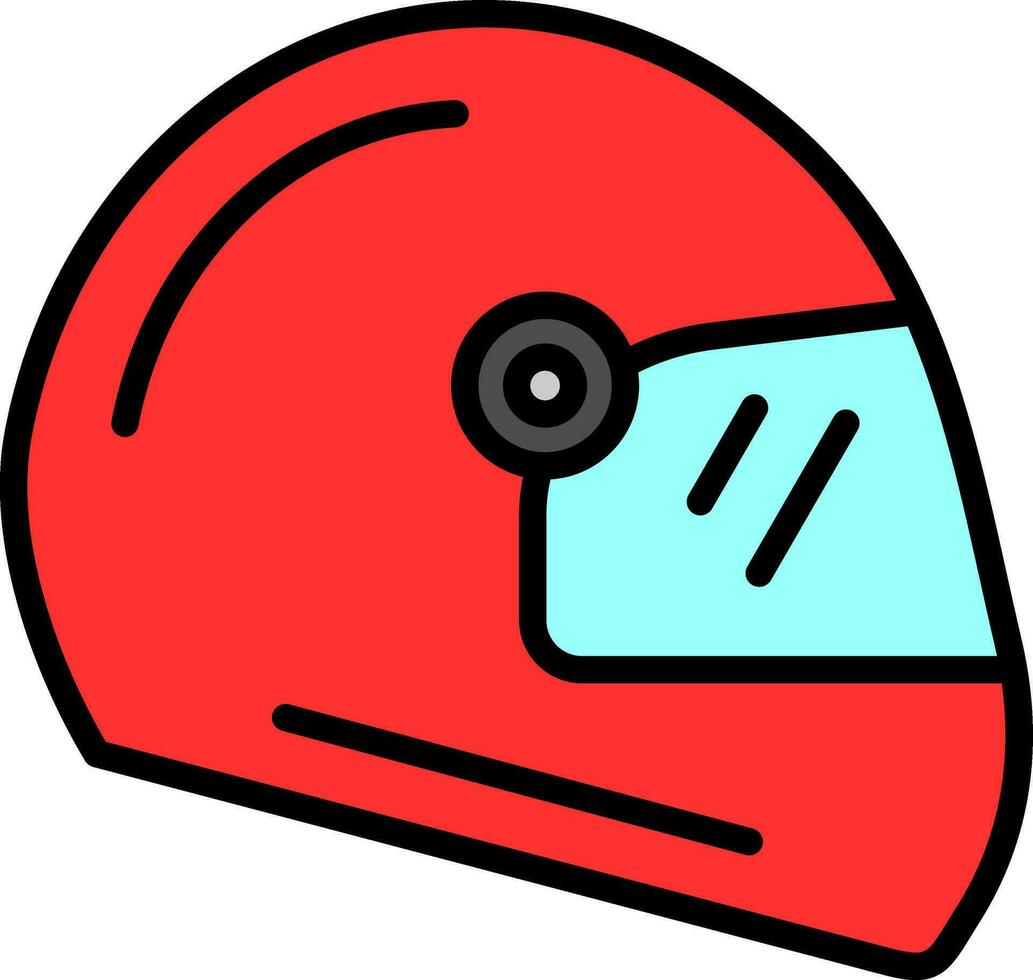 diseño de icono de vector de casco