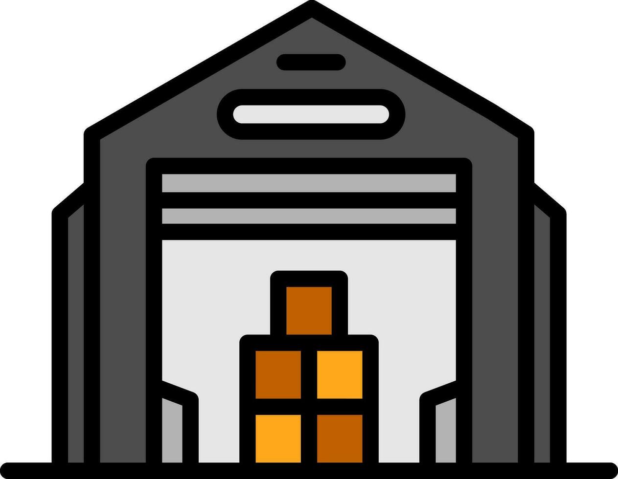 Warehouse Vector Icon Design