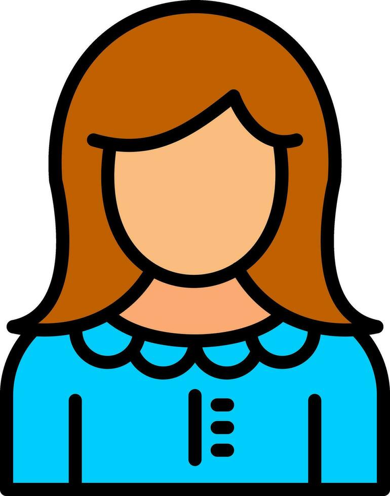 Girl Vector Icon Design