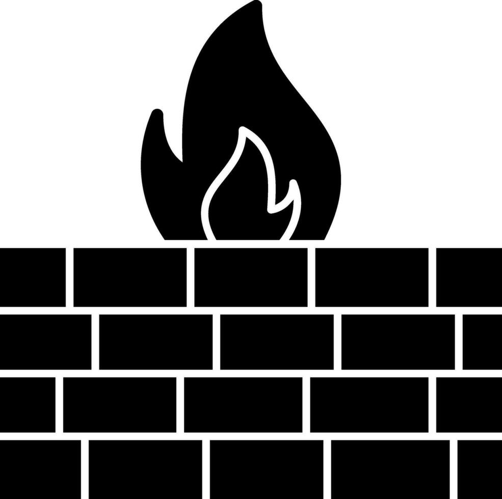 Firewall Vector Icon Design