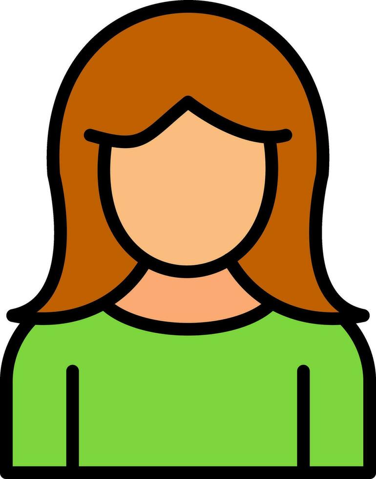 Girl Vector Icon Design