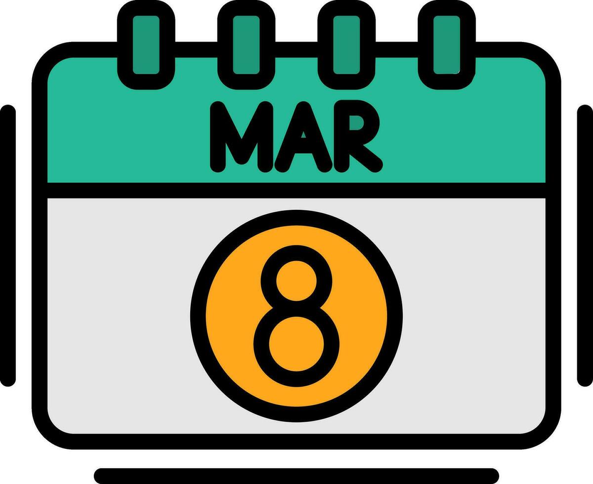 March Vector Icon Design