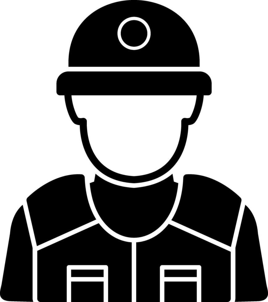 Riot police Vector Icon Design