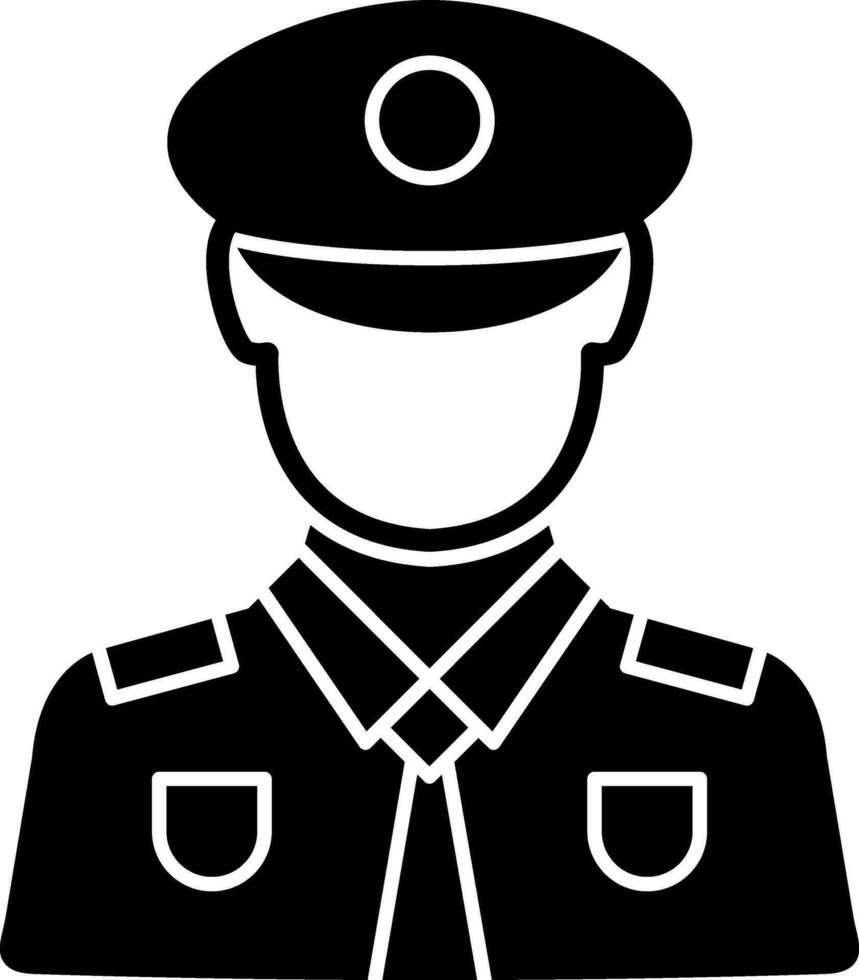 Policeman Vector Icon Design