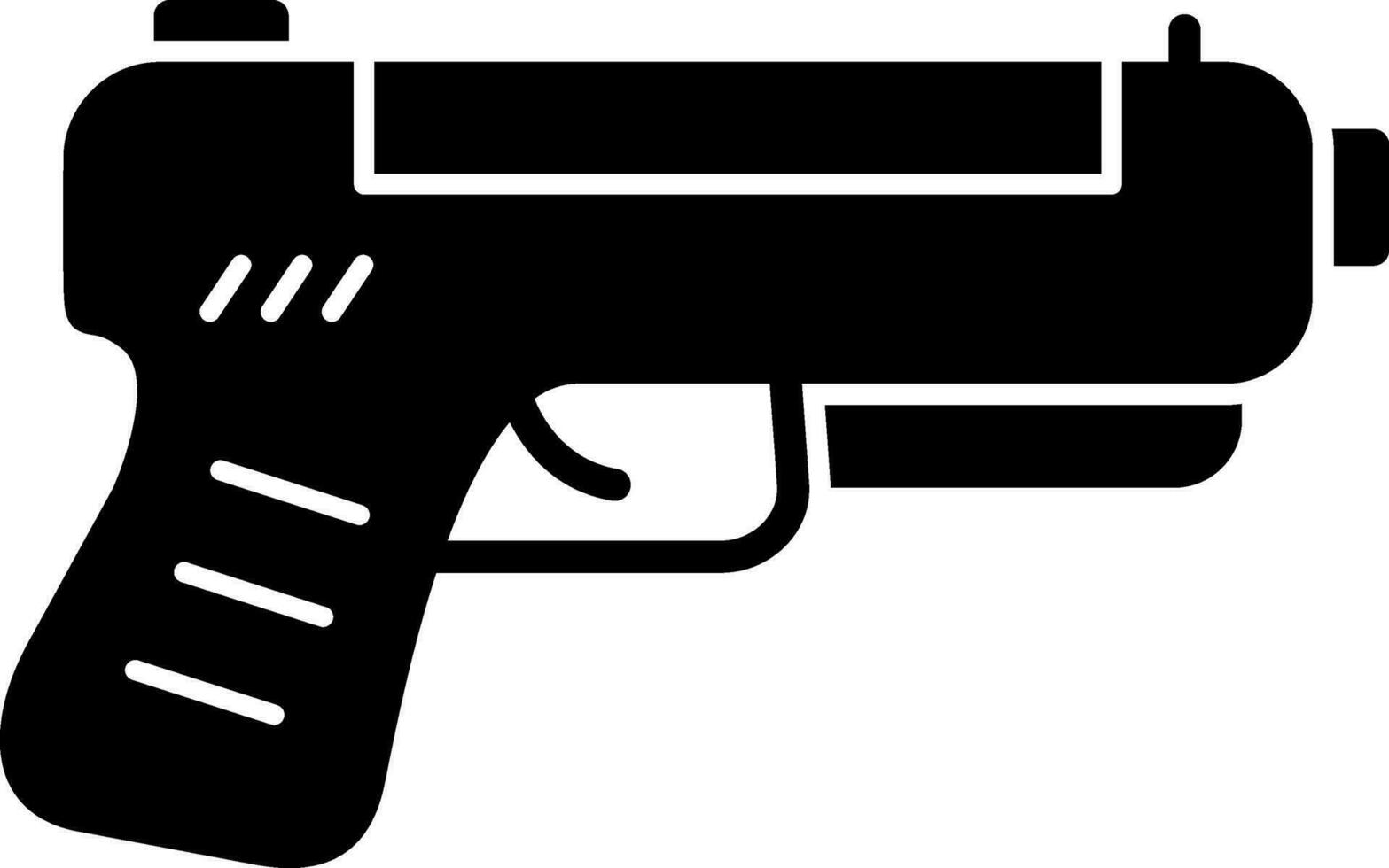 Pistol Vector Icon Design