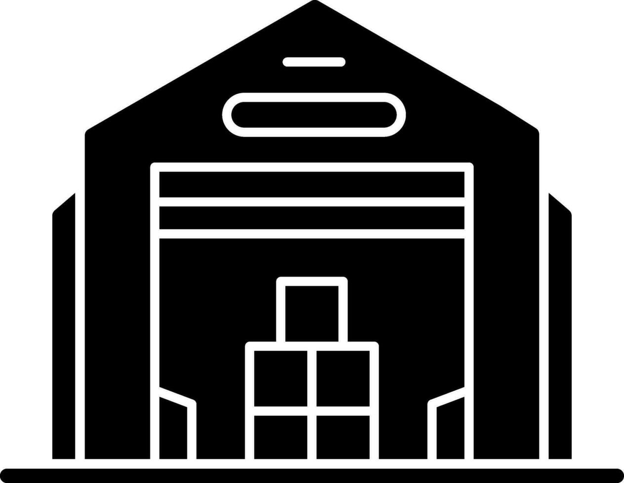 Warehouse Vector Icon Design