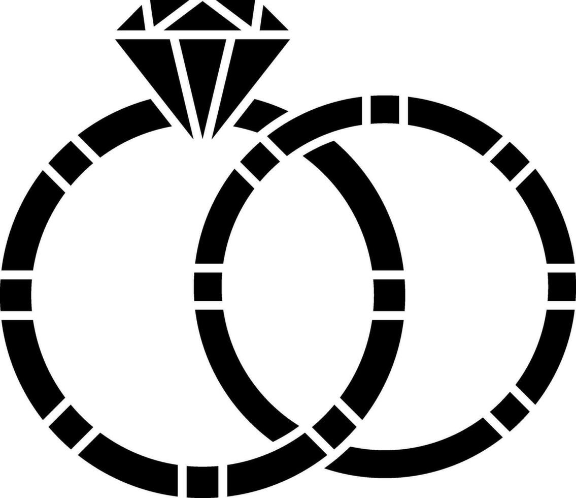 diseño de icono de vector de anillo