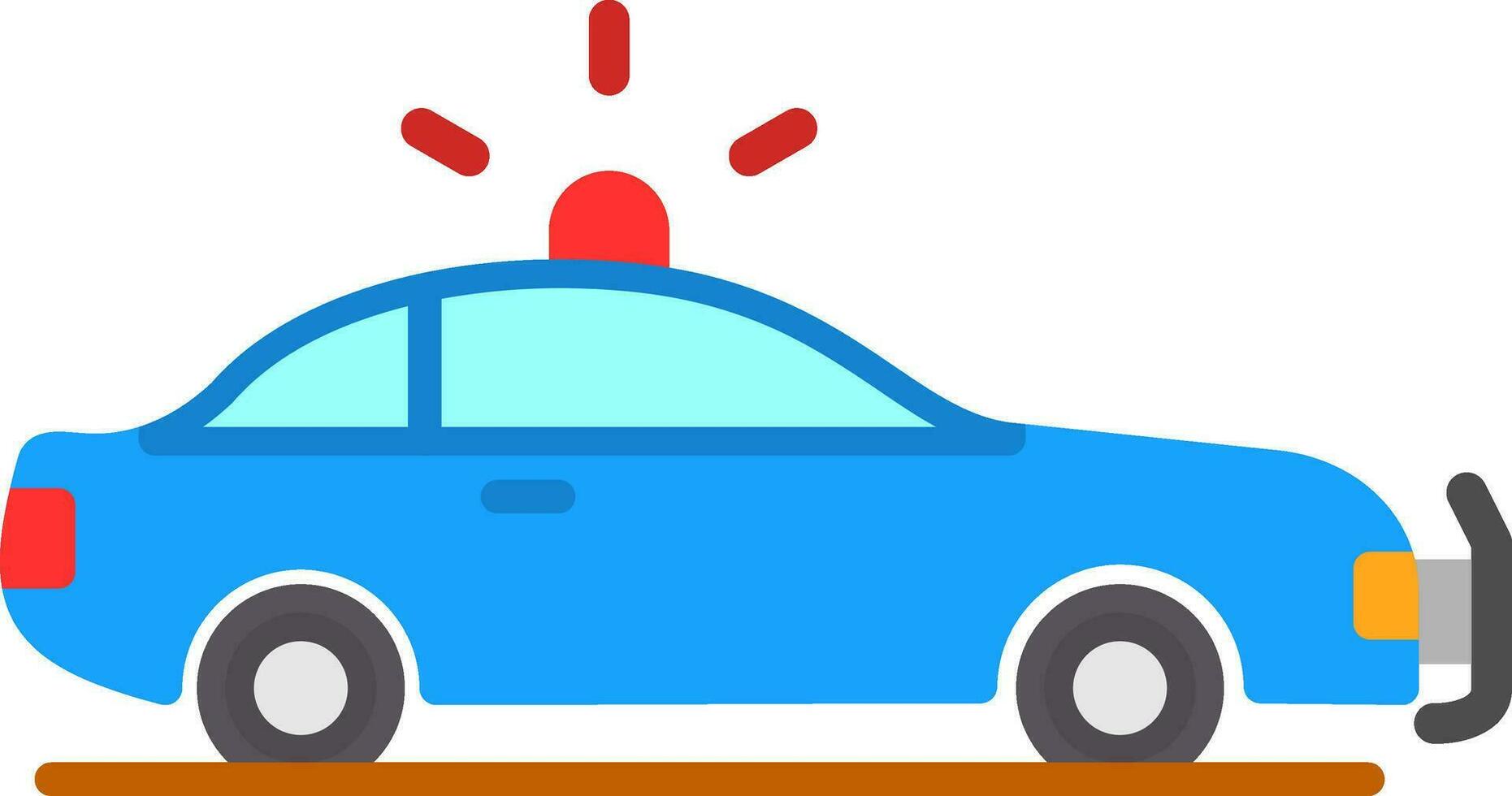 Police car Vector Icon Design