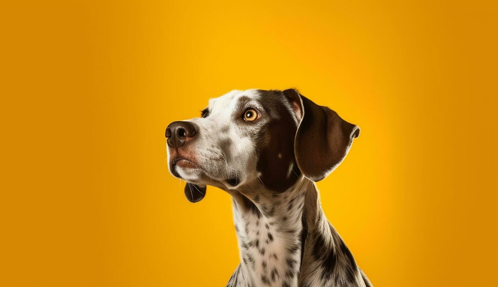 Isolated Beautiful pet portrait of dog photo