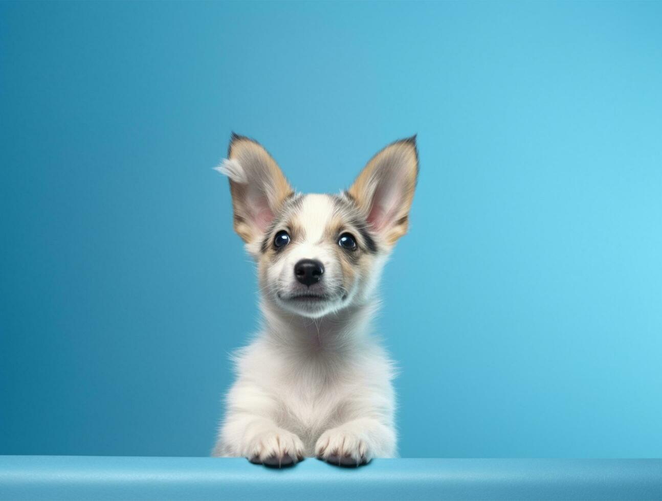 Isolated Beautiful pet portrait of dog photo