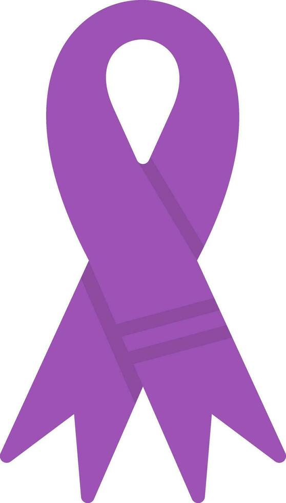 Purple ribbon Vector Icon Design