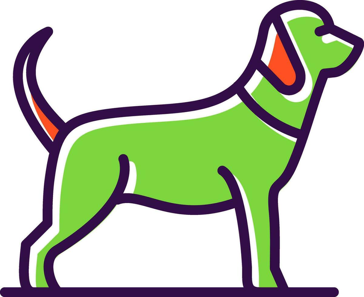 diseño de icono de vector de perro