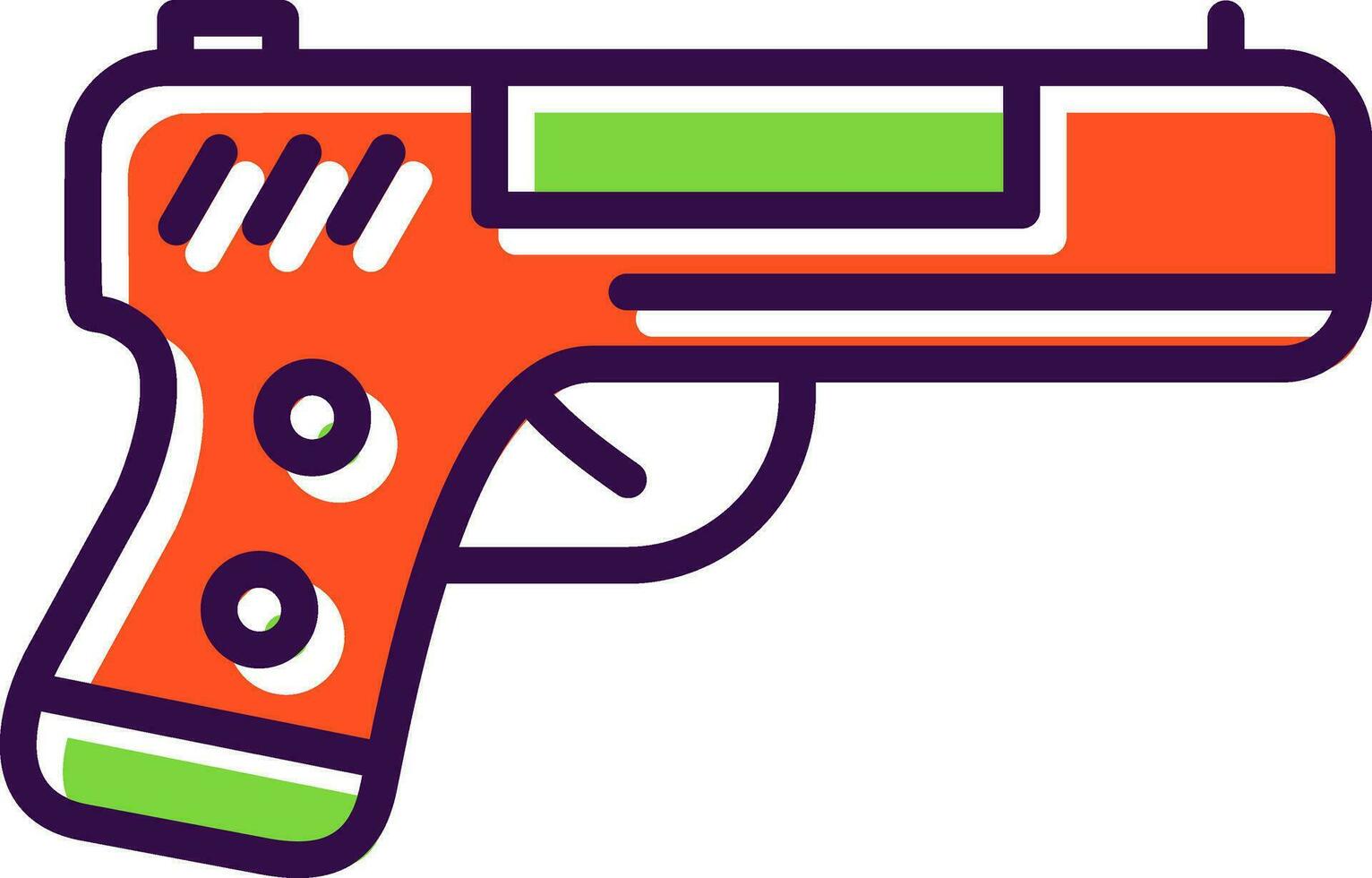 Handgun Vector Icon Design