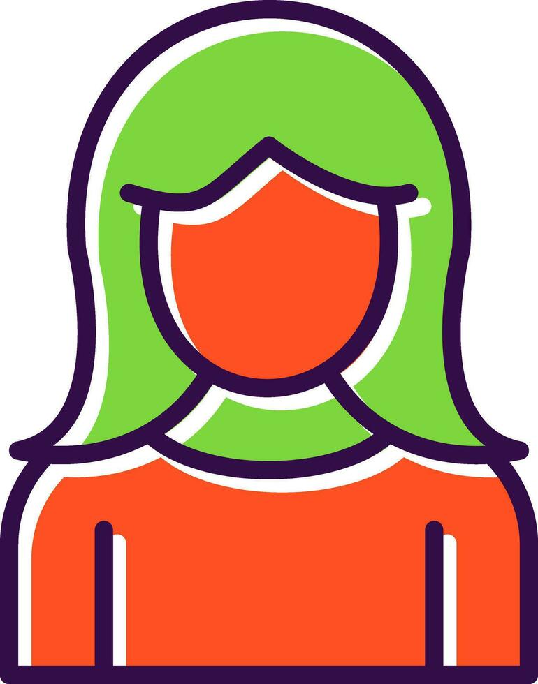 Girl Vector Icon Design