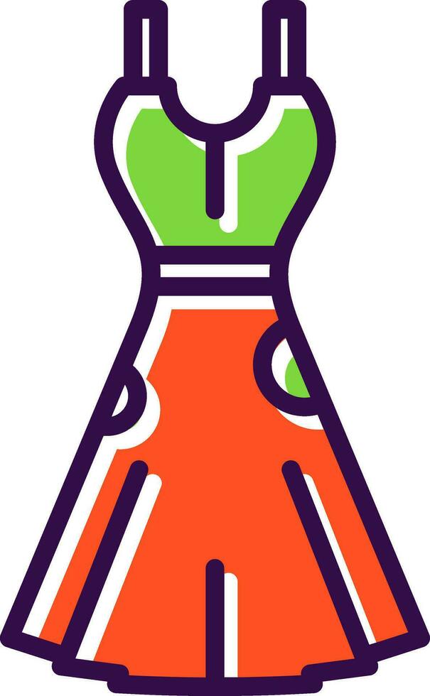 Dress Vector Icon Design