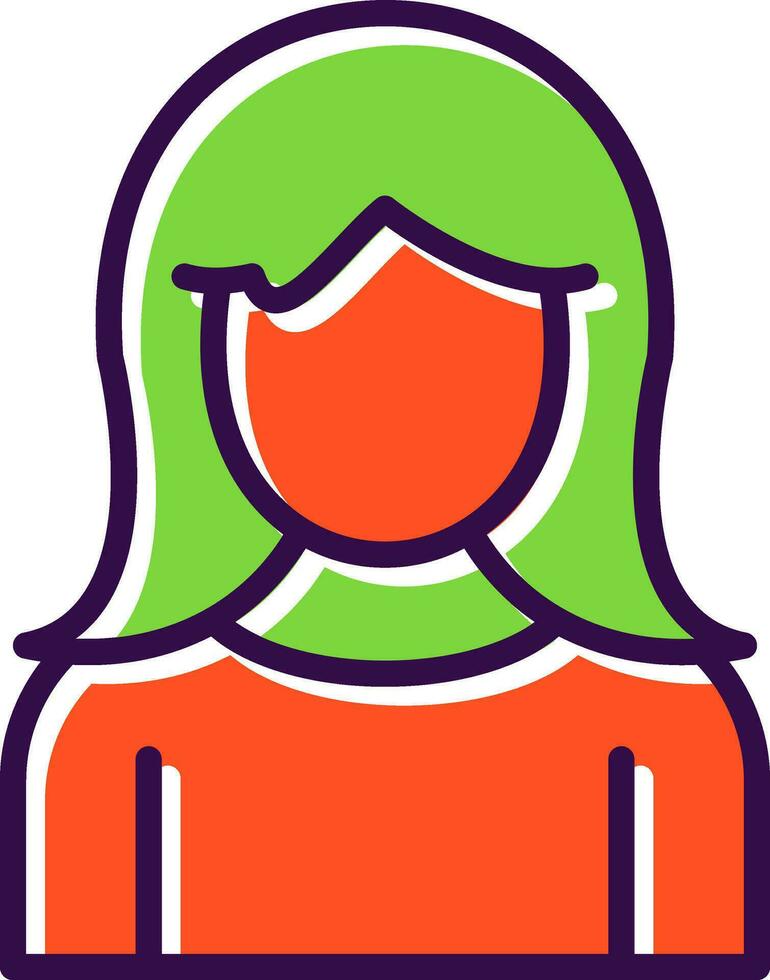 Girl Vector Icon Design