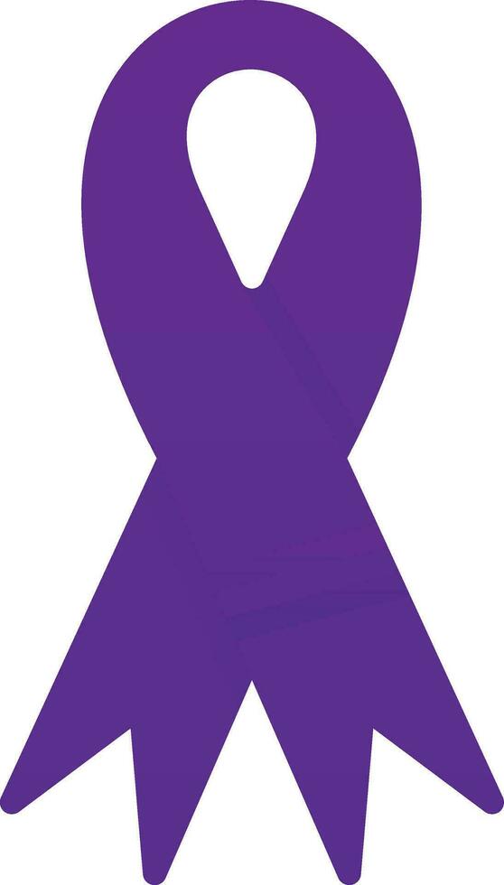Purple ribbon Vector Icon Design