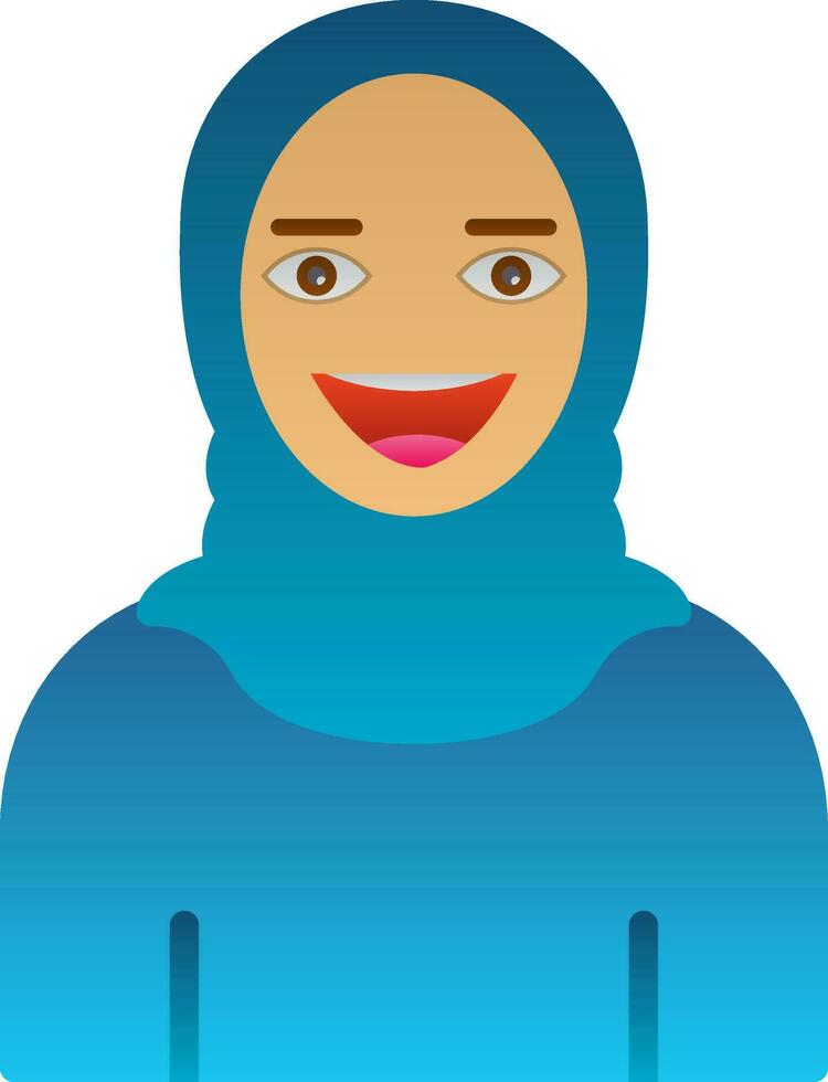 Arab woman Vector Icon Design