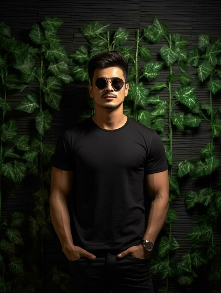Luxury Black tshirt photo