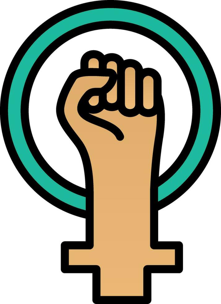 Feminism Vector Icon Design