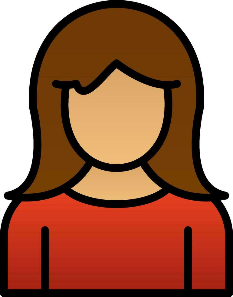 Girl Vector Icon Design