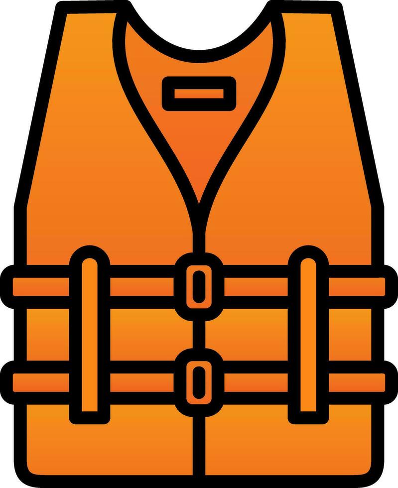 Life vest Vector Icon Design