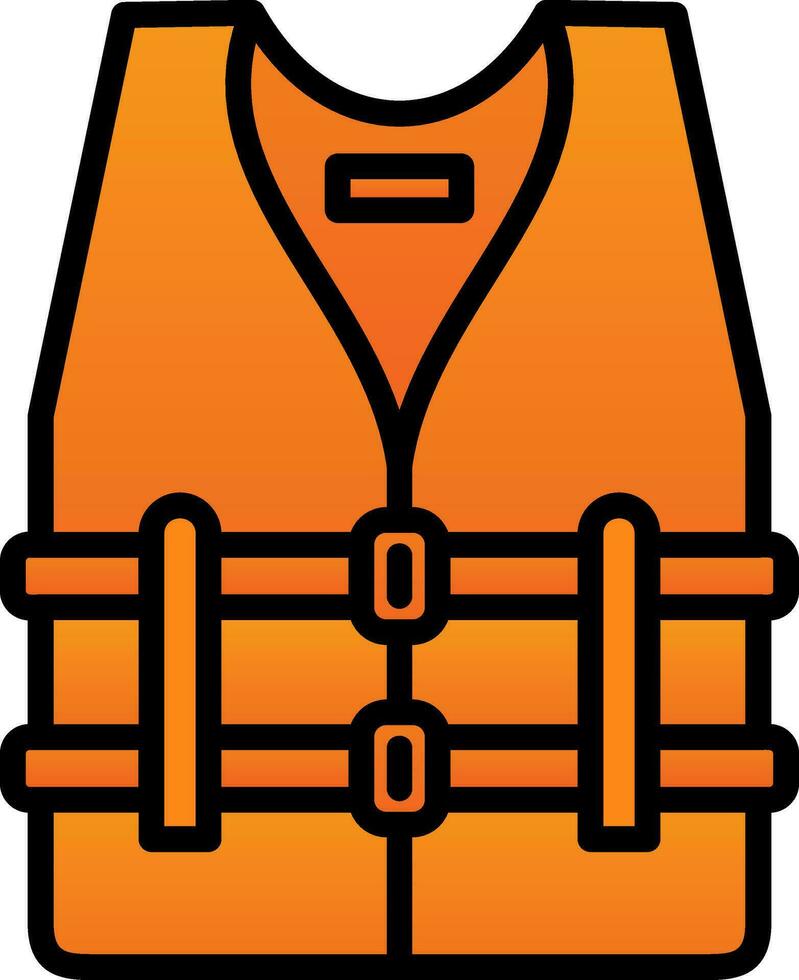 Life vest Vector Icon Design