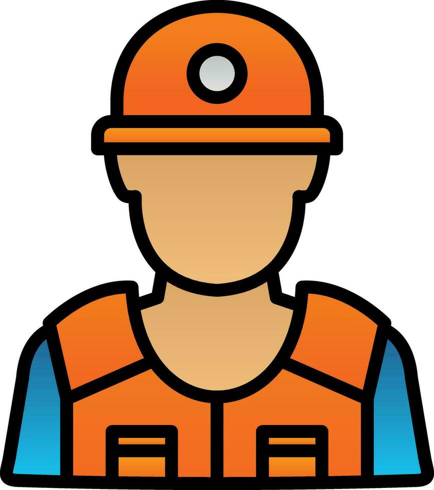 Riot police Vector Icon Design