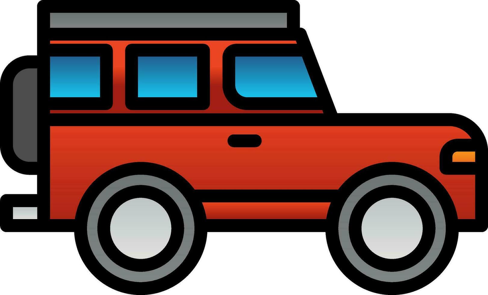 Jeep Vector Icon Design