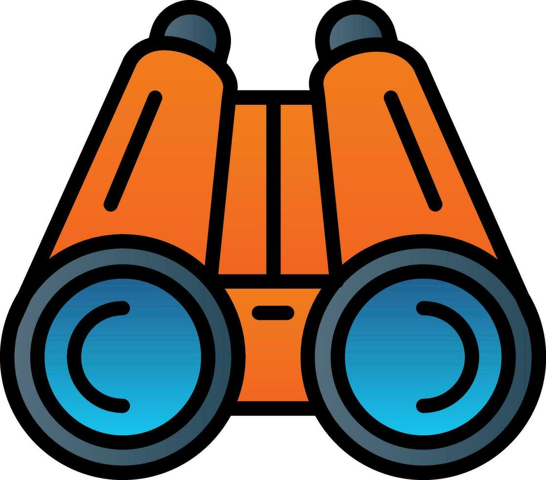 Binoculars Vector Icon Design