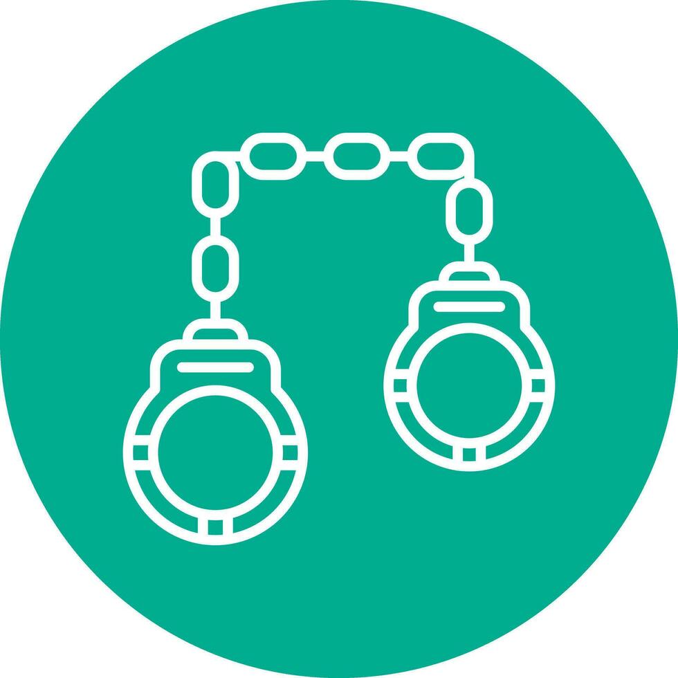 Handcuffs Vector Icon Design