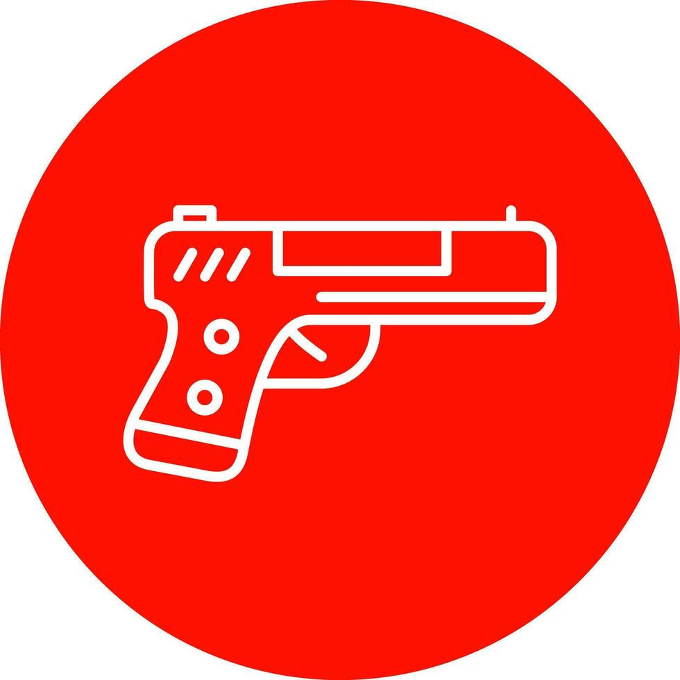 Handgun Vector Icon Design