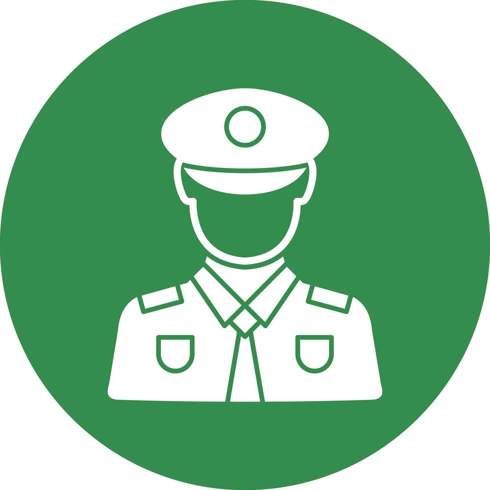 Policeman Vector Icon Design