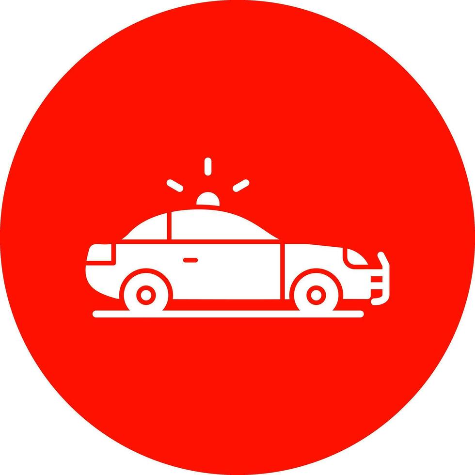 Police car Vector Icon Design