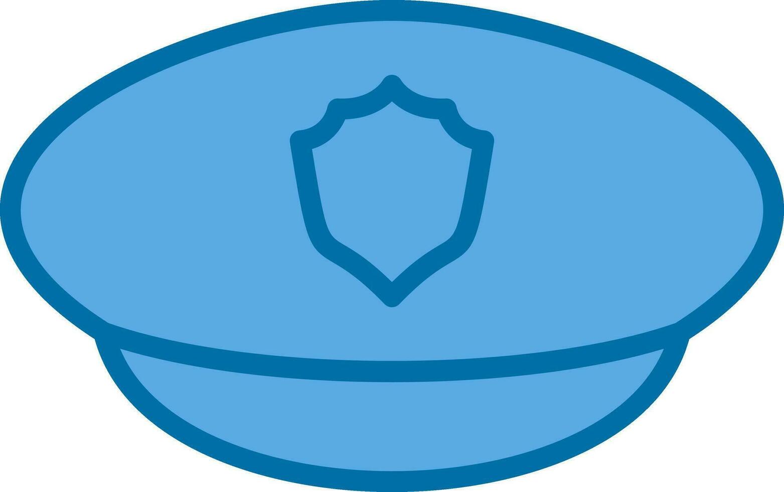 Police hat Vector Icon Design