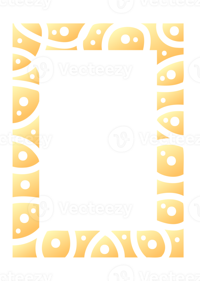 Abstract rectangle frame. Vertical rectangular golden frame.PNG with transparent background. png