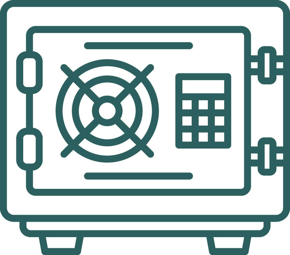 Safe box Vector Icon Design