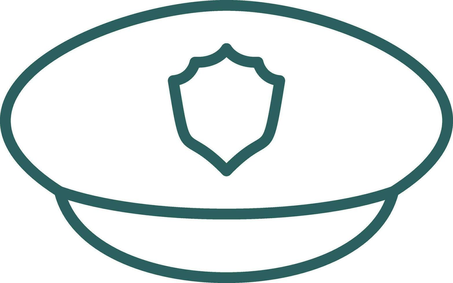 Police hat Vector Icon Design