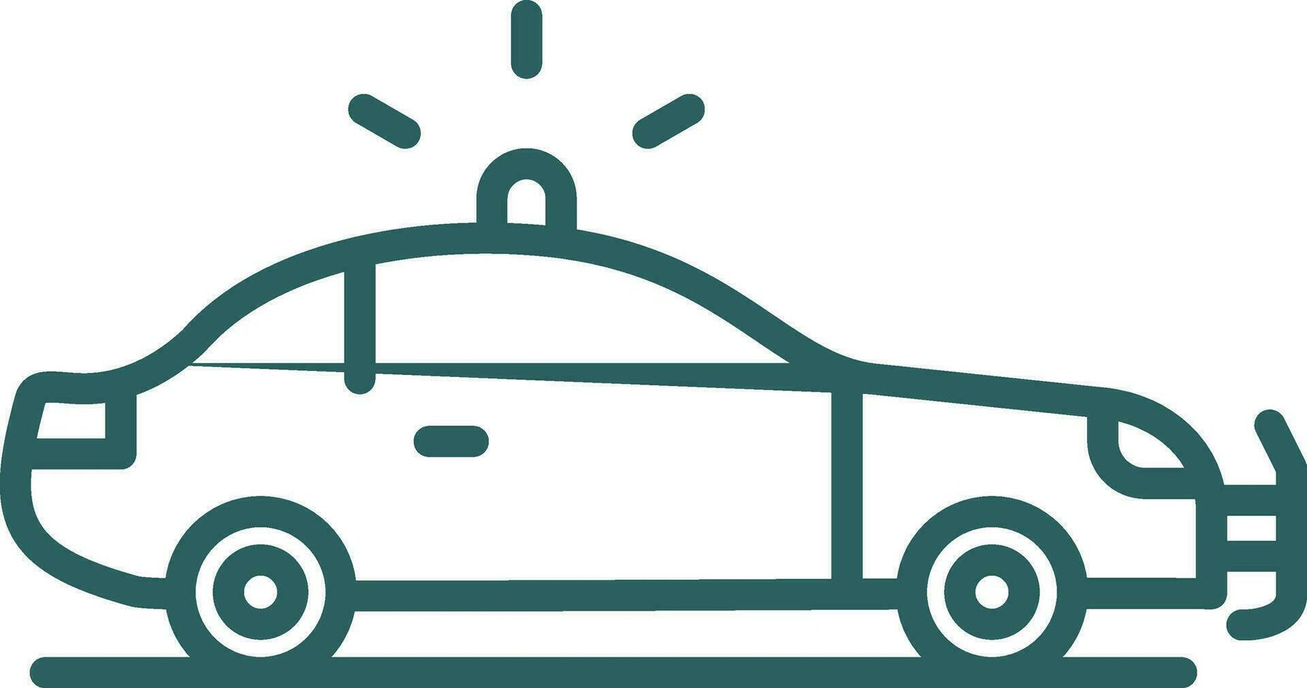 Police car Vector Icon Design